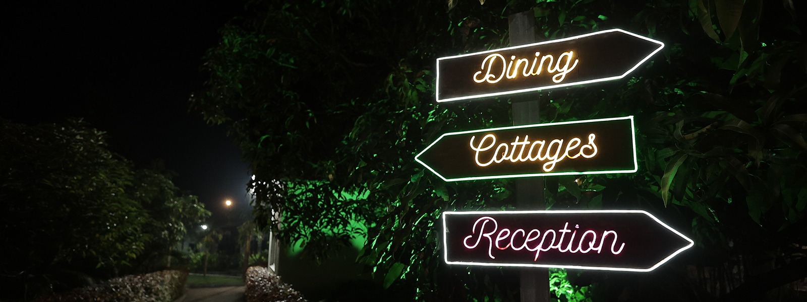 Dining - Cottages - Reception Board